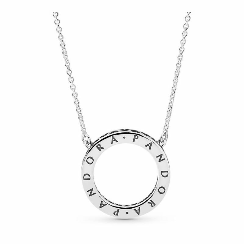 Pandora Circle Of Sparkle Necklace Ireland - Sterling Silver/Cubic Zirconia - 583749PUA